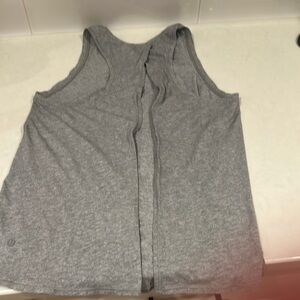 Lululemon Gray Tie Back Tank Top. Size S. NWOT